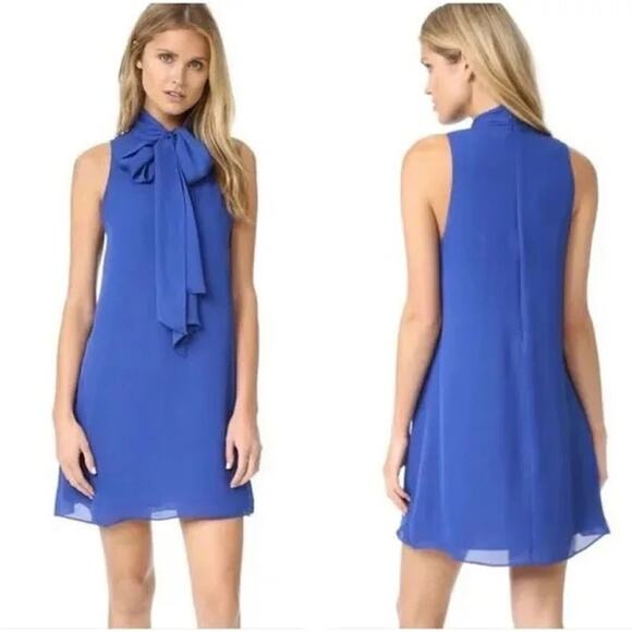 alice + olivia Cassidy sleeveless silk dress in Blue Size XS✨ - Picture 2 of 11